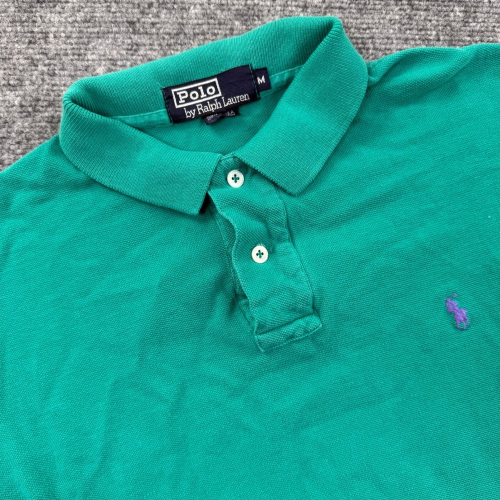 Polo Ralph Lauren Polo Shirt M Green Short Sleeve Men's